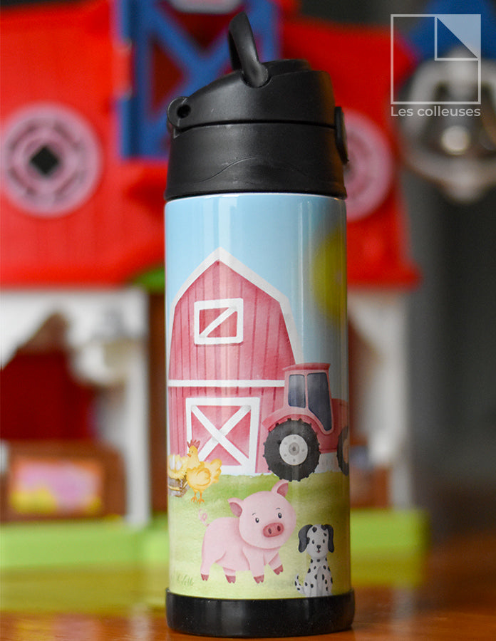 Bouteille isotherme enfant « Animaux de la ferme »