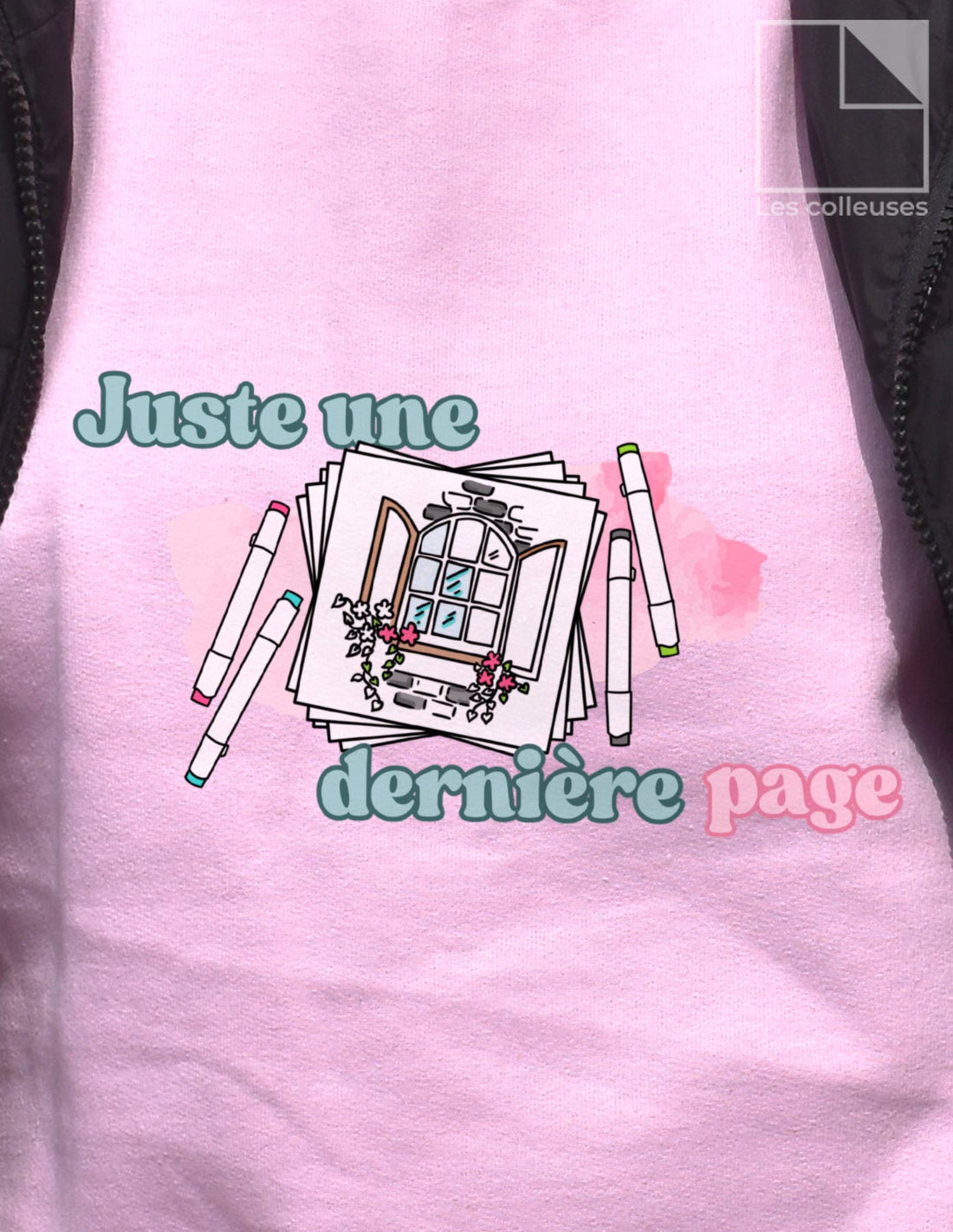 Chandail crewneck « Juste une dernière page »