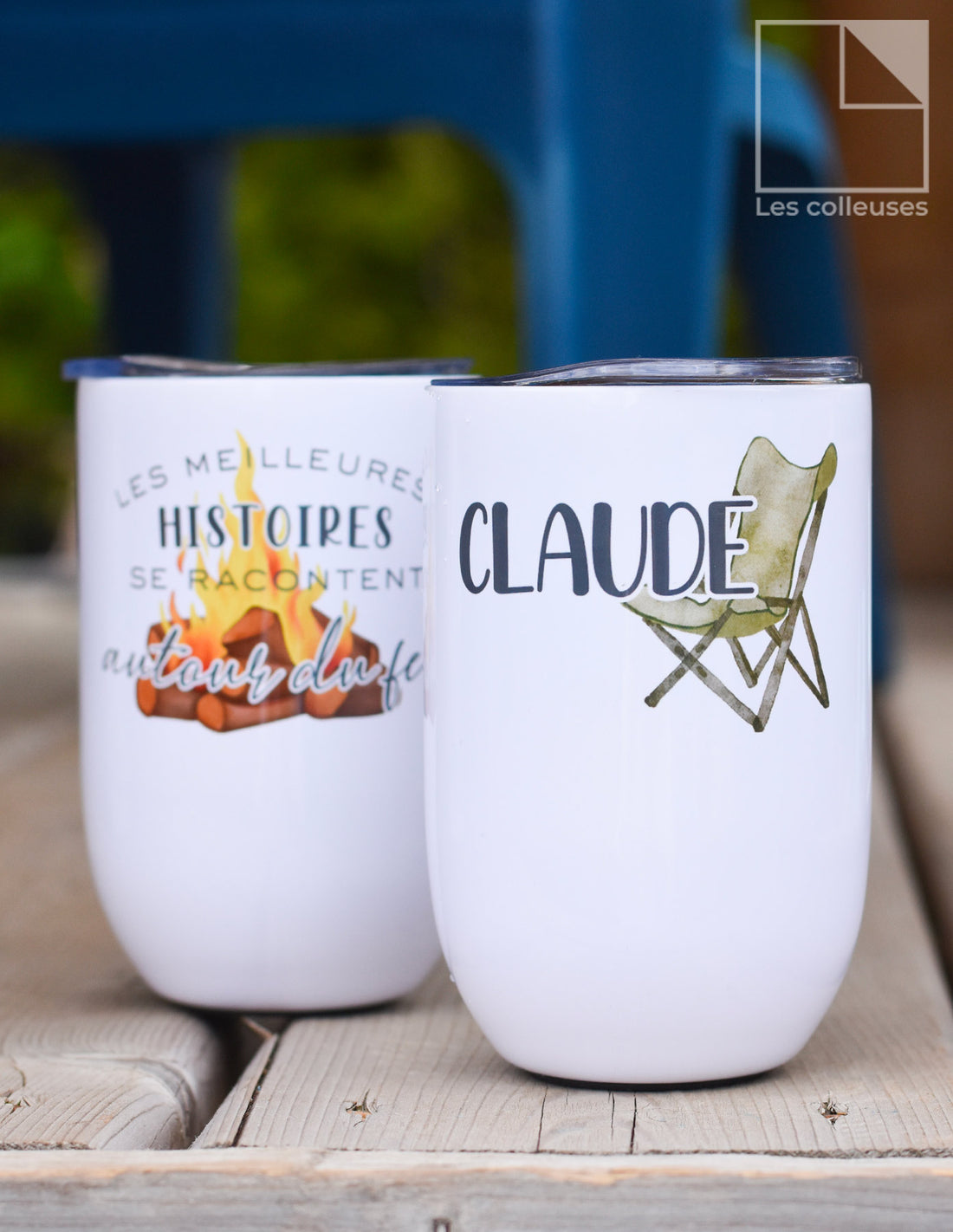 Duo de petits verres thermos « Camping »