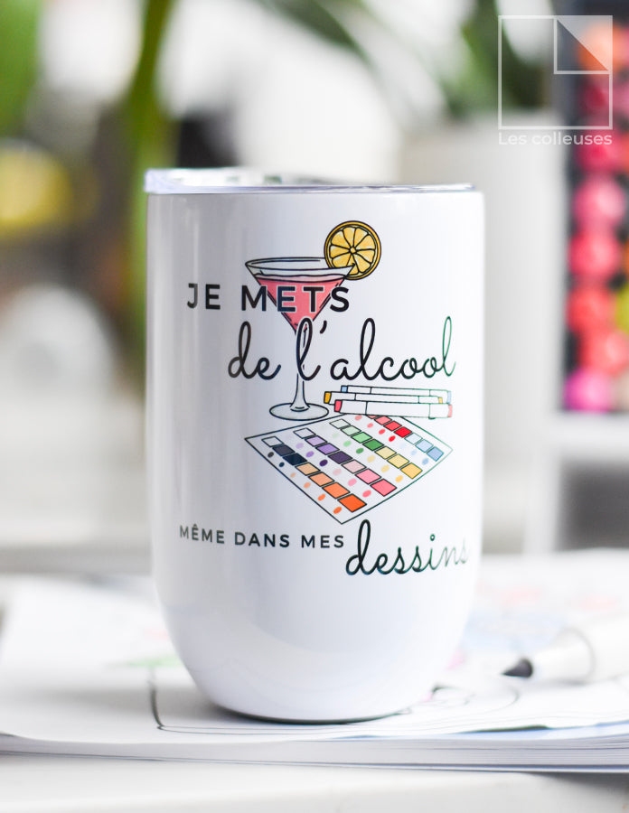 Petit verre thermos « Je mets même de l&