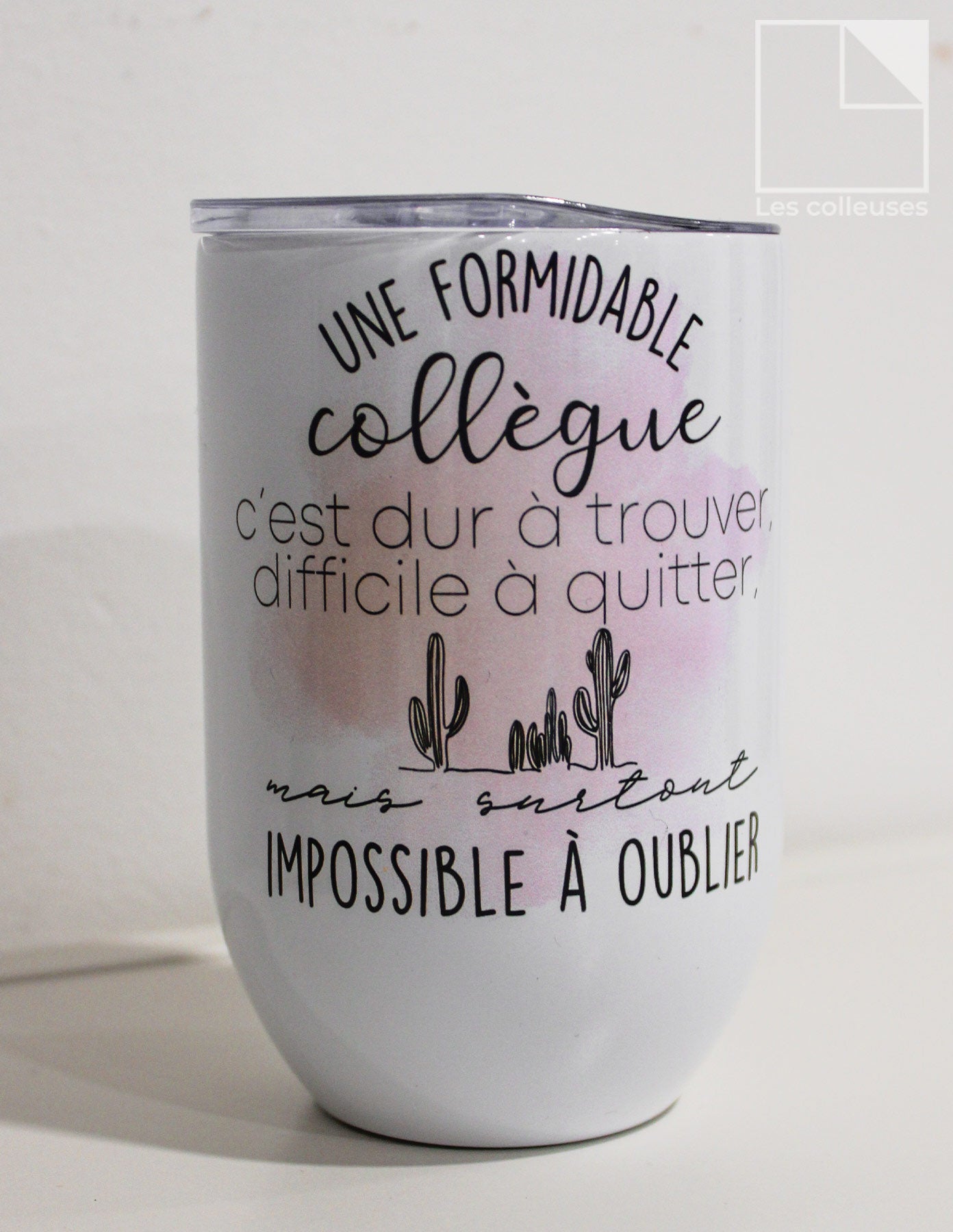 PÀP - Petit verre thermos « Formidable collègue - Carolyne »