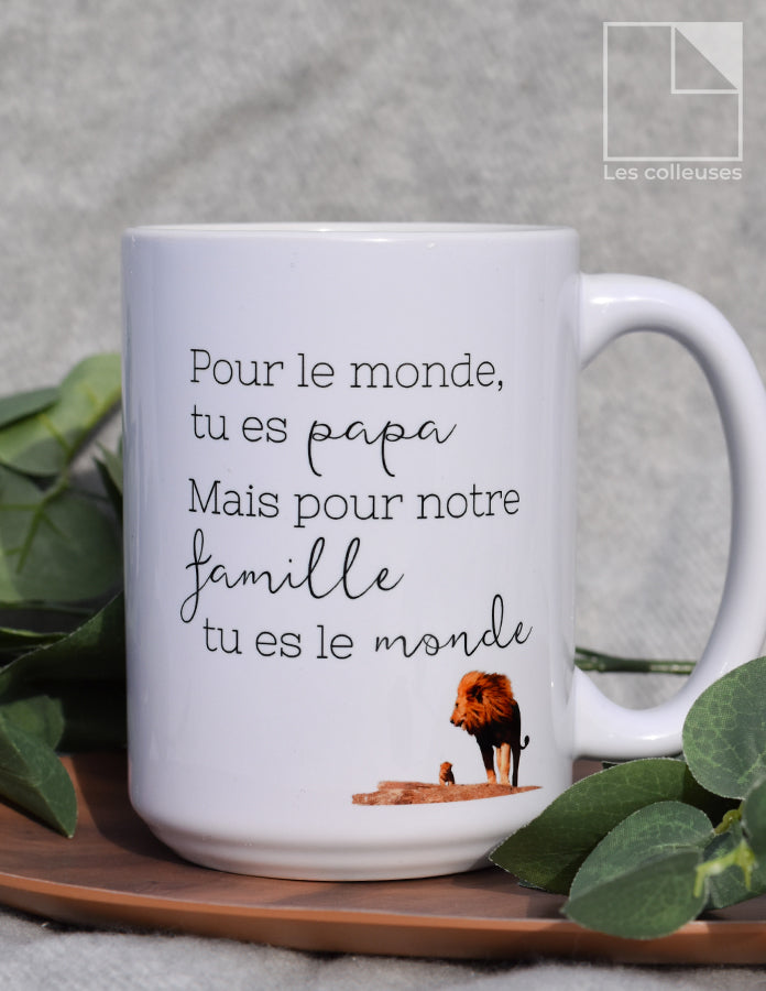 Tasse en céramique « Pour le monde tu es papa »