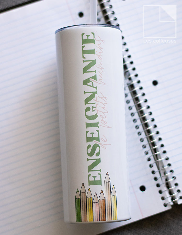 Grand verre à paille thermos « L&