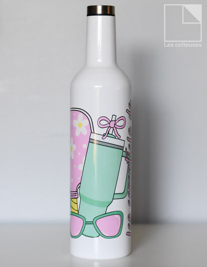 Bouteille thermos « Pickleball - Les essentiels de »