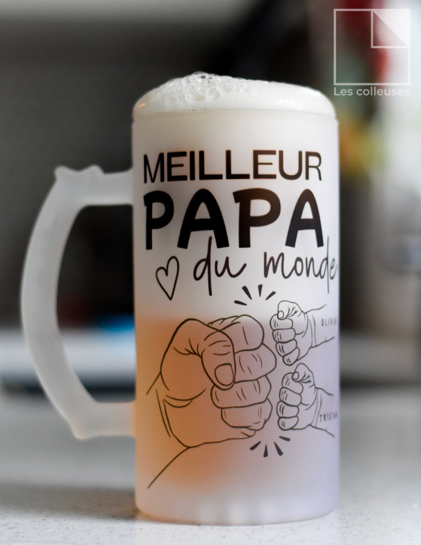 Bock de bière « Meilleur papa du monde »