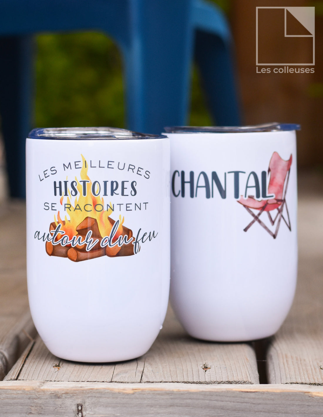 Duo de petits verres thermos « Camping »