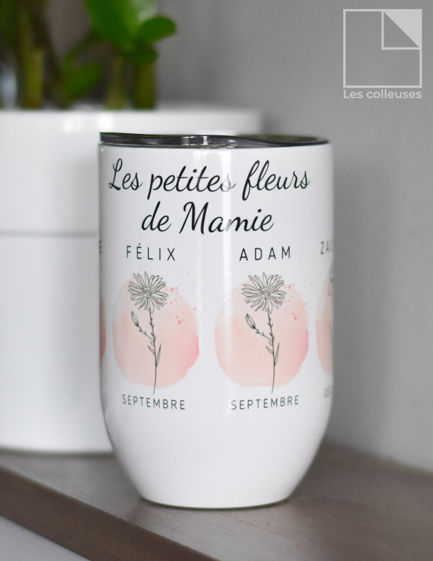 Petit verre thermos « Les petites fleurs de »