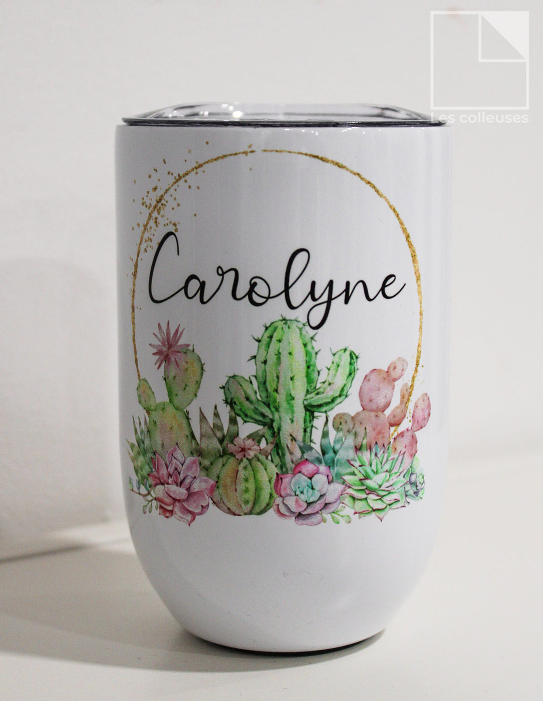 PÀP - Petit verre thermos « Formidable collègue - Carolyne »