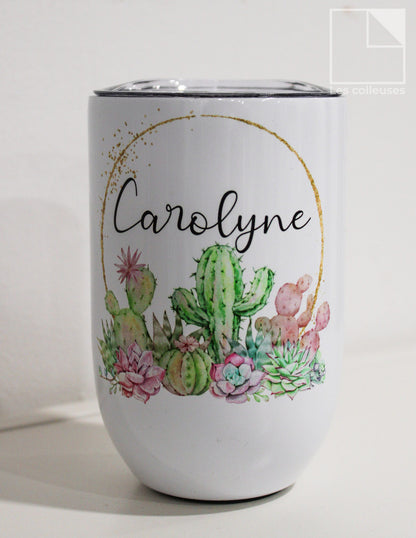 PÀP - Petit verre thermos « Formidable collègue - Carolyne »