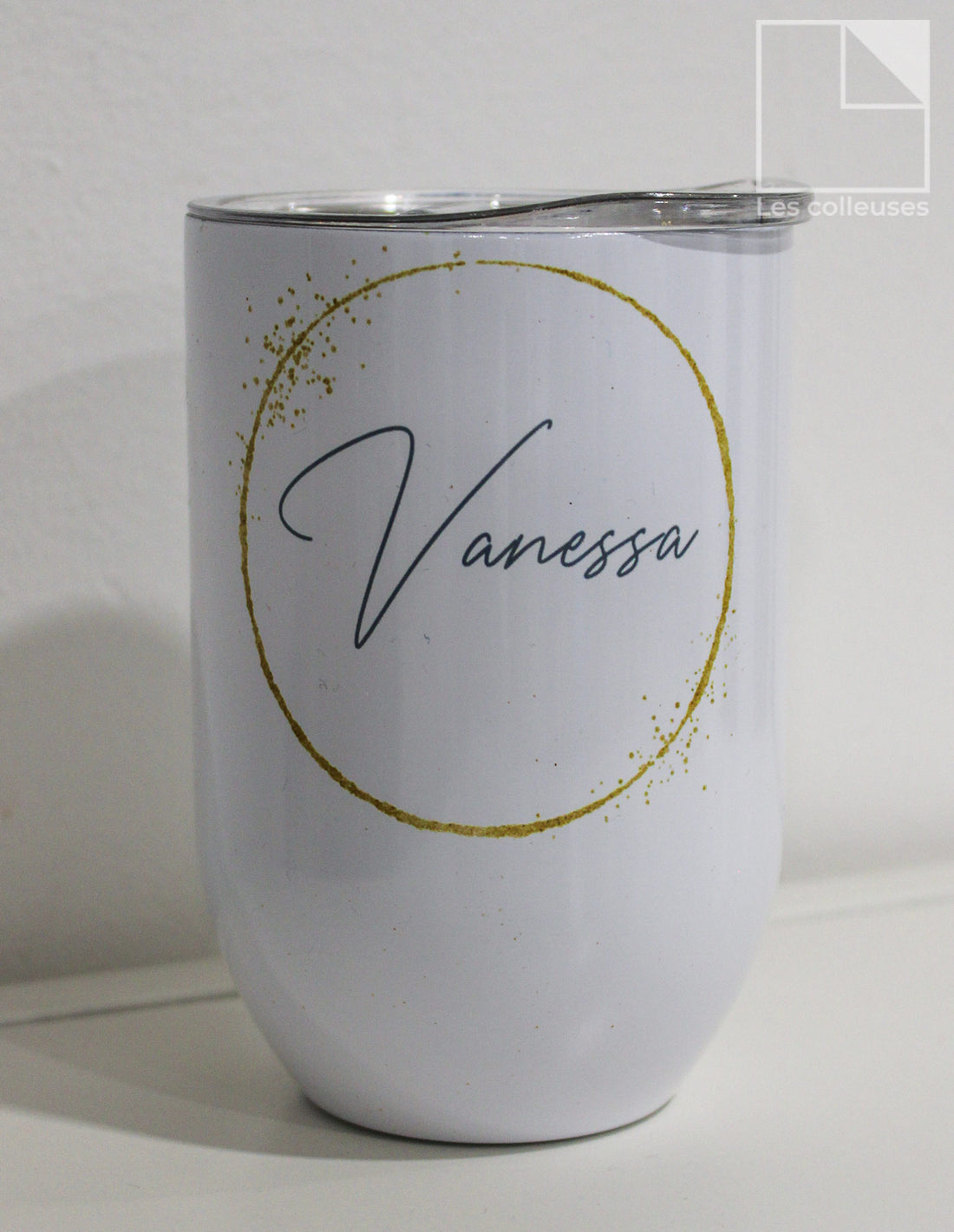 PÀP - Petit verre thermos « Les vraies amies - Vanessa »