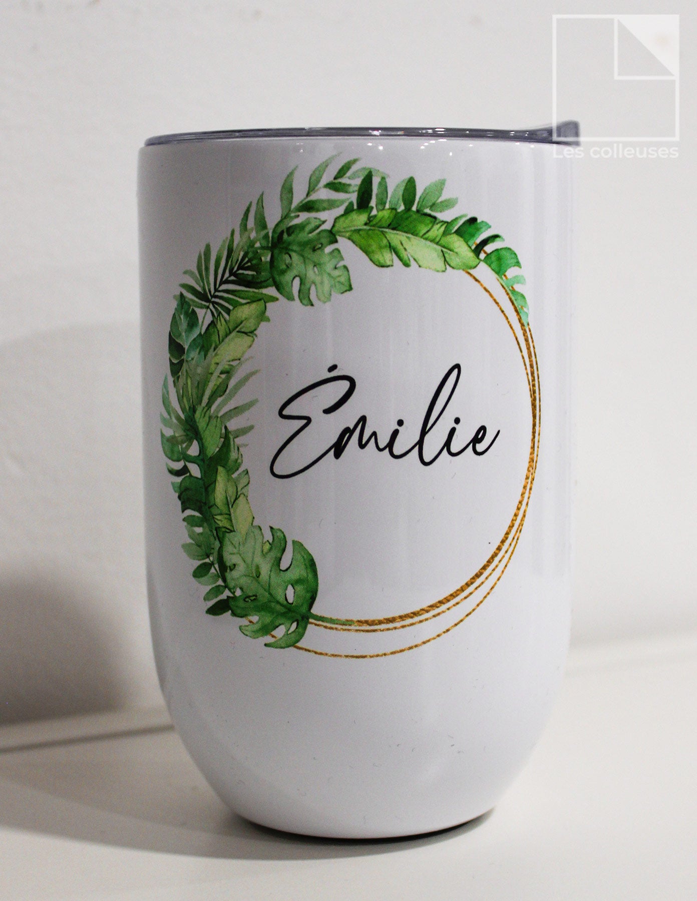 PÀP - Petit verre thermos « Collègues à amies - Émilie »