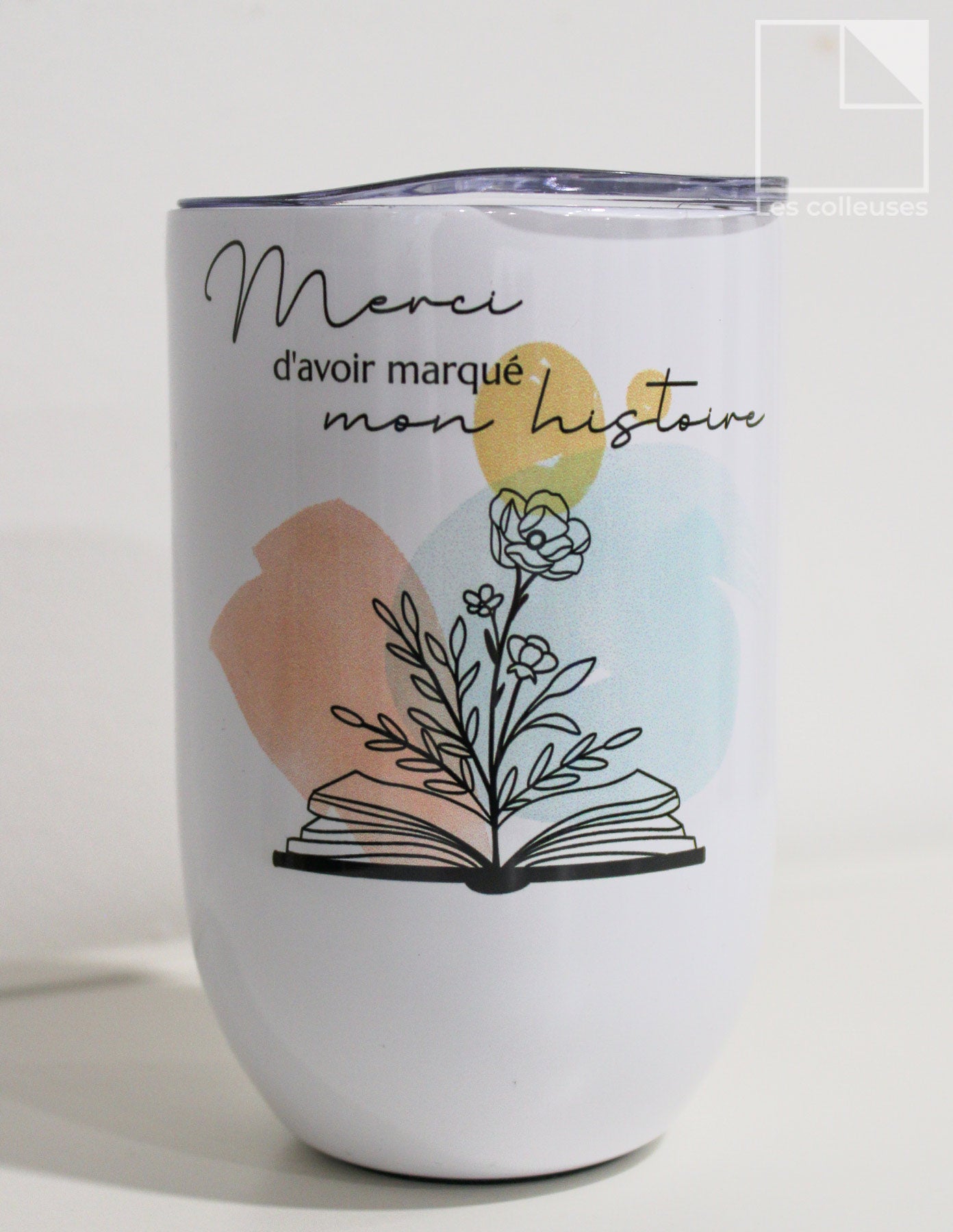 PÀP - Petit verre thermos « Marqué mon histoire - Mme Julie »