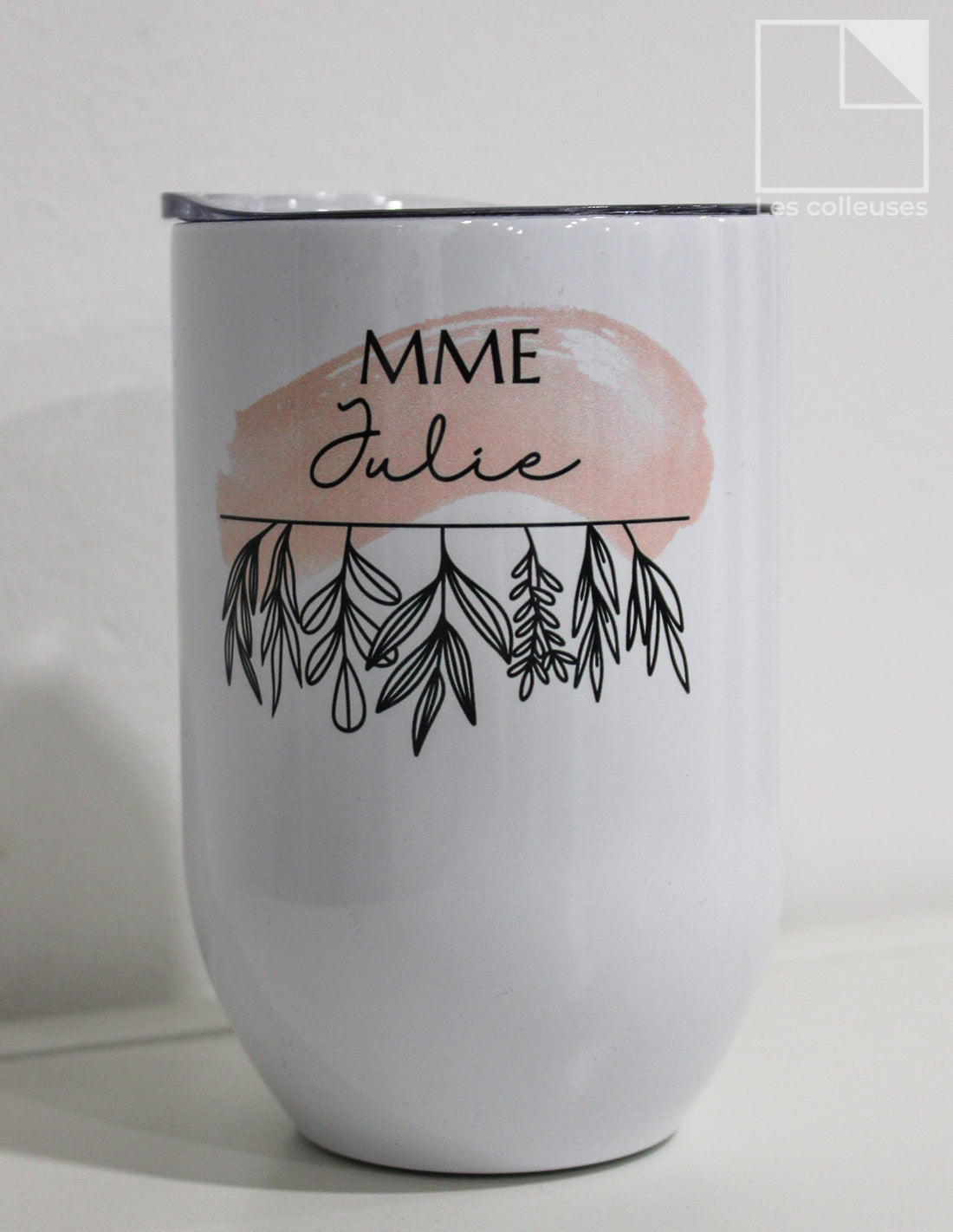 PÀP - Petit verre thermos « Marqué mon histoire - Mme Julie »