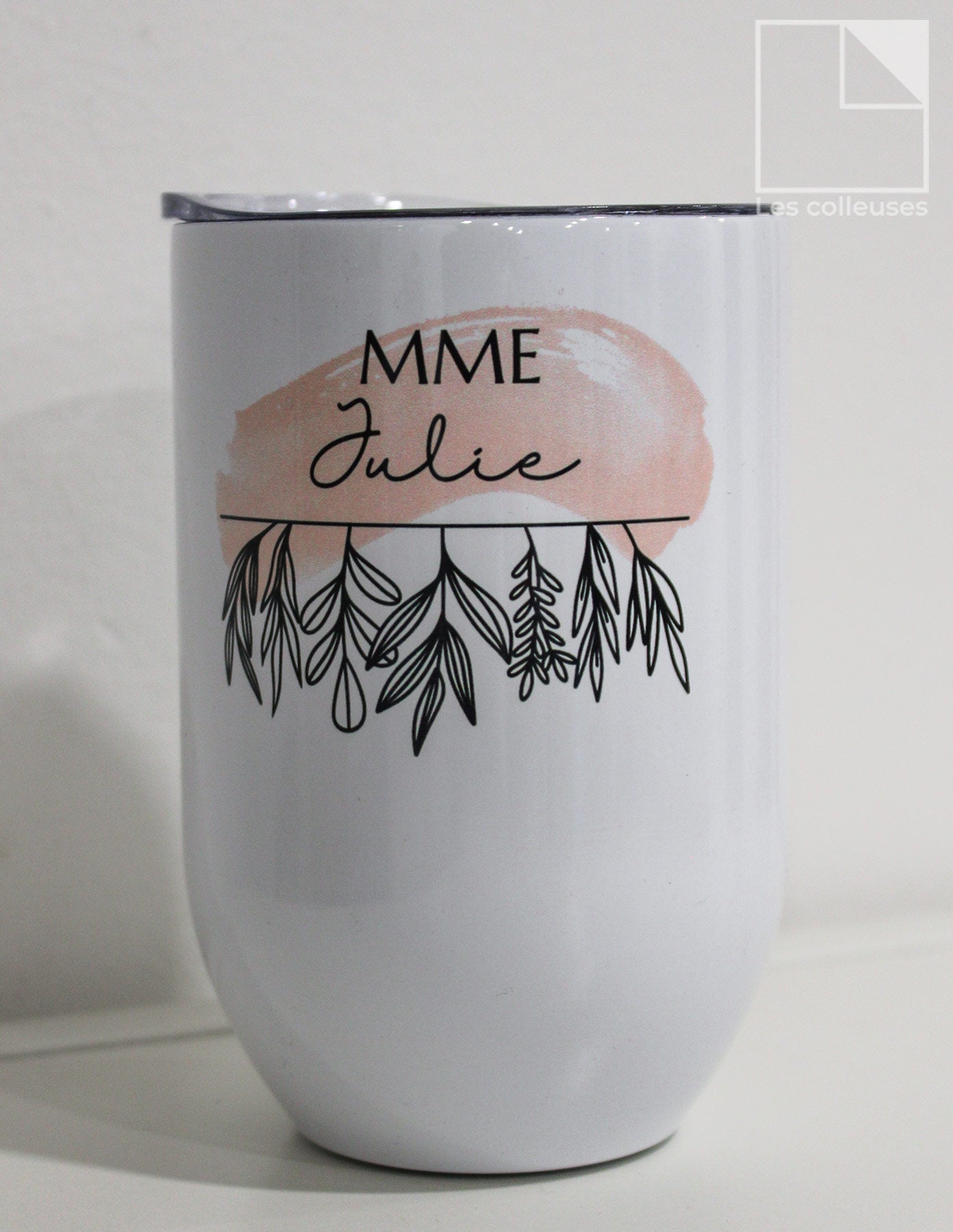 PÀP - Petit verre thermos « Marqué mon histoire - Mme Julie »