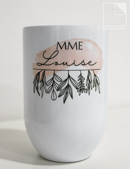 PÀP - Petit verre thermos « Marqué mon histoire - Mme Louise »