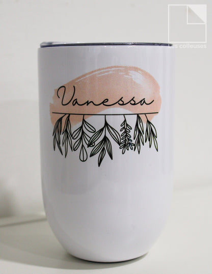 PÀP - Petit verre thermos « Marqué mon histoire - Vanessa »