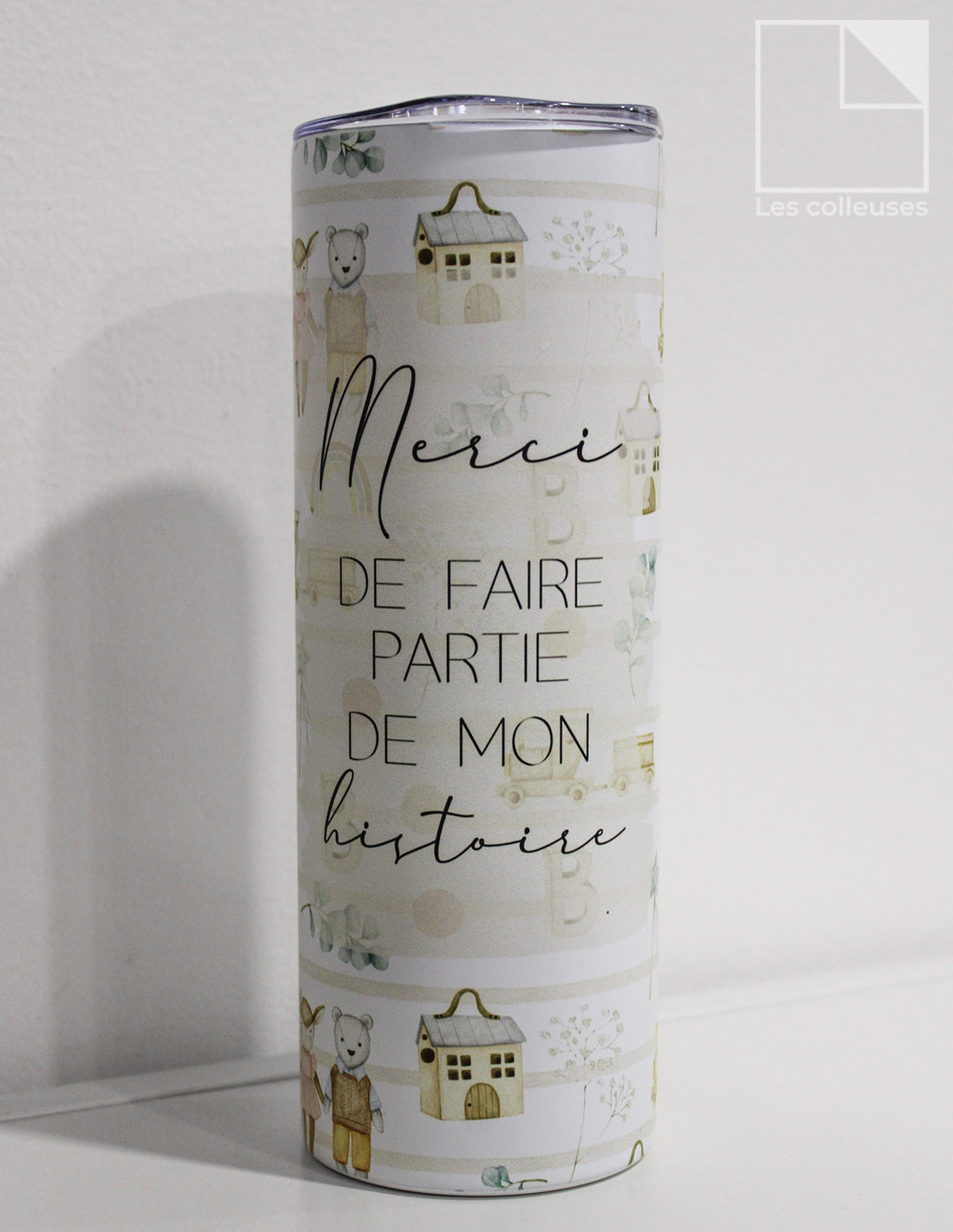 PÀP - Grand verre thermos « Merci de faire partir de mon histoire »