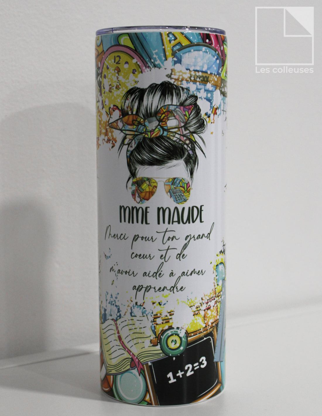 PÀP - Grand verre thermos « Merci pour ton grand coeur - Mme Maude »