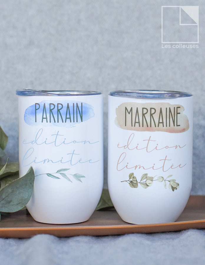 Petit verre thermos « Parrain/Marraine édition limitée »