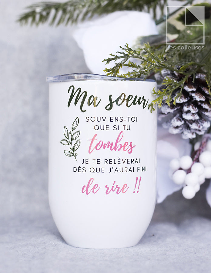 Petit verre thermos « Ma sœur »