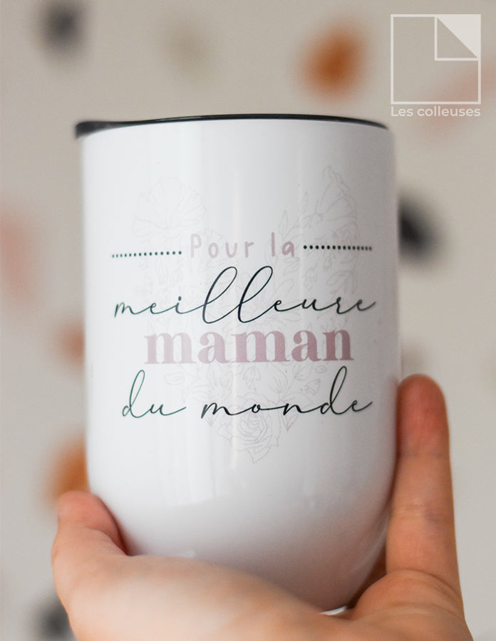 Petit verre thermos « Pour la meilleure maman du monde »