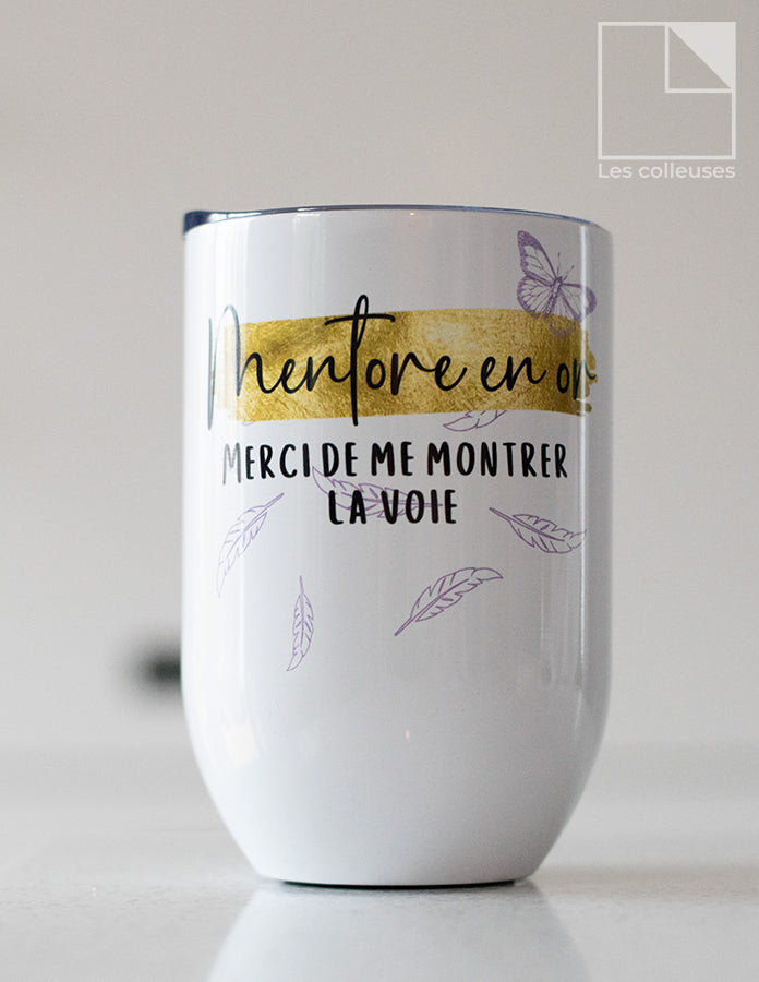 Petit verre thermos « Mentore en or »